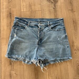 Old Navy Frayed Light Blue Denim Cutoff Shorts